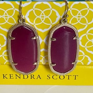 Kendra Scott Elle Gold with Cranberry/Purple Stone